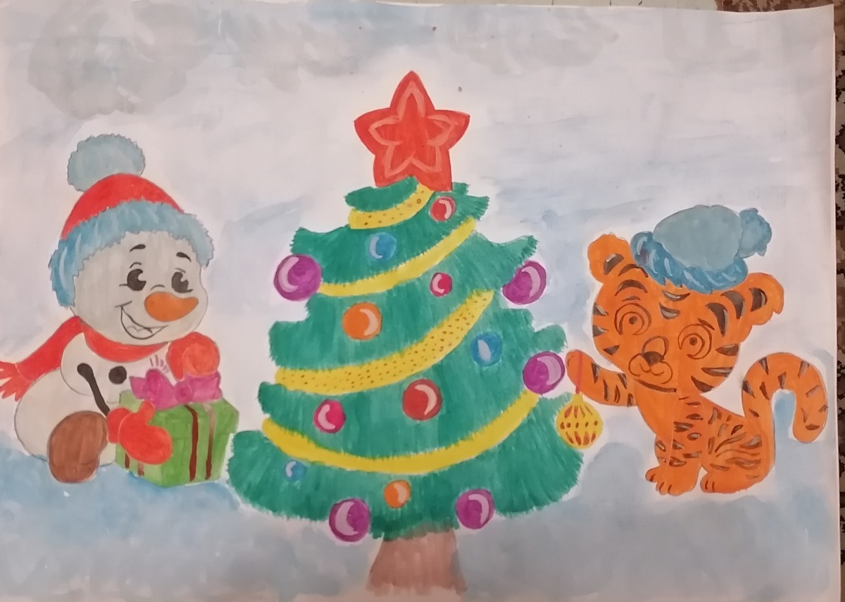 Выставка рисунков "Зима"