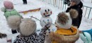Снеговик Мы рисуем на снегу