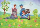 "Весенняя песня" Мельникова Ксения_9 лет_МБУ ДО «АДШИ»