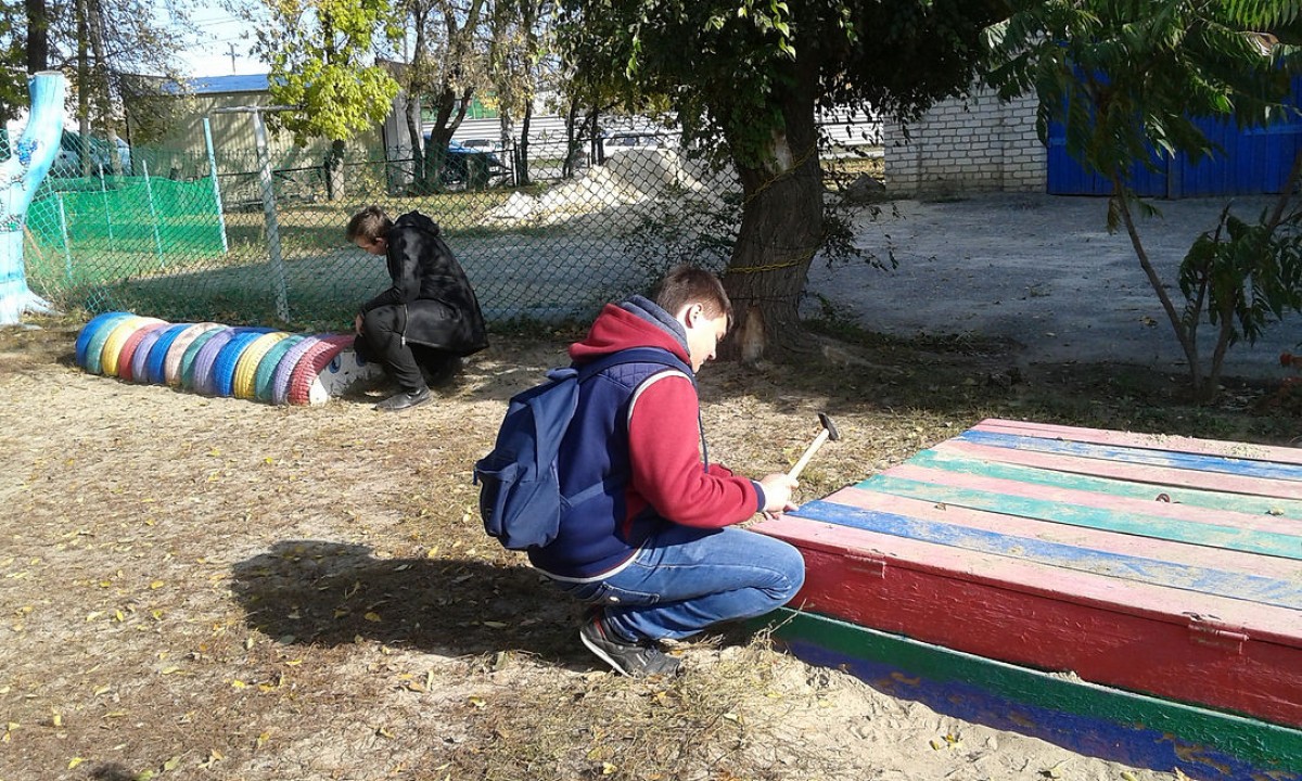 Волонтерская помощь детскому саду.