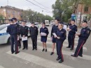 Дети против ДТП Учащиеся 8А кадетского класса МВД совместно с инспекторами ГИББД провели акцию "Дети против ДТП"
