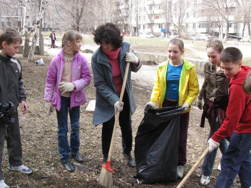 Презентация субботник в школе