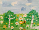 Арина М. Лений день с Елочкой.