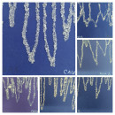 Сосульки Нетрадиционные техники рисования (соль).