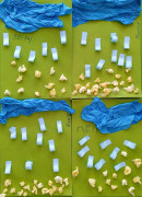 Весенний дождик Данный вид аппликации способствует развитию мелкой моторики.