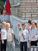 7 Готовимся к обходу с  Российским флагом.