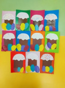 Аппликация "Пасхальный кулич" средняя группа № 6