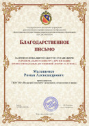 Благодарственное письмо ГАУ ДПО ВГАПО 2025  Благодарственное письмо