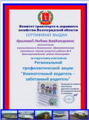 "Внимательный водитель - заботливый родитель" Региональная профилактическая акция