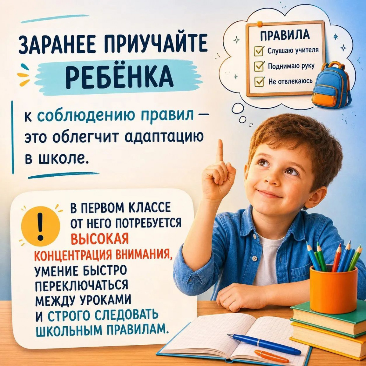 Родителям будущих первоклассников