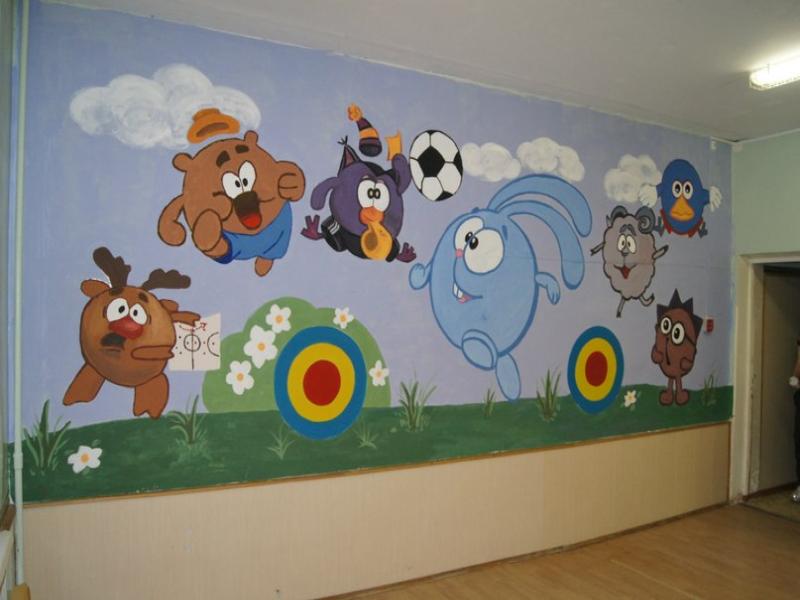 Оформление группы стены. Украсить стену в детском саду. Стены в детском саду. Красивые стены в детском саду. Роспись стен в детском саду.
