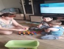 Семья Сергеева Дениса Денис с мамой и с братом играют