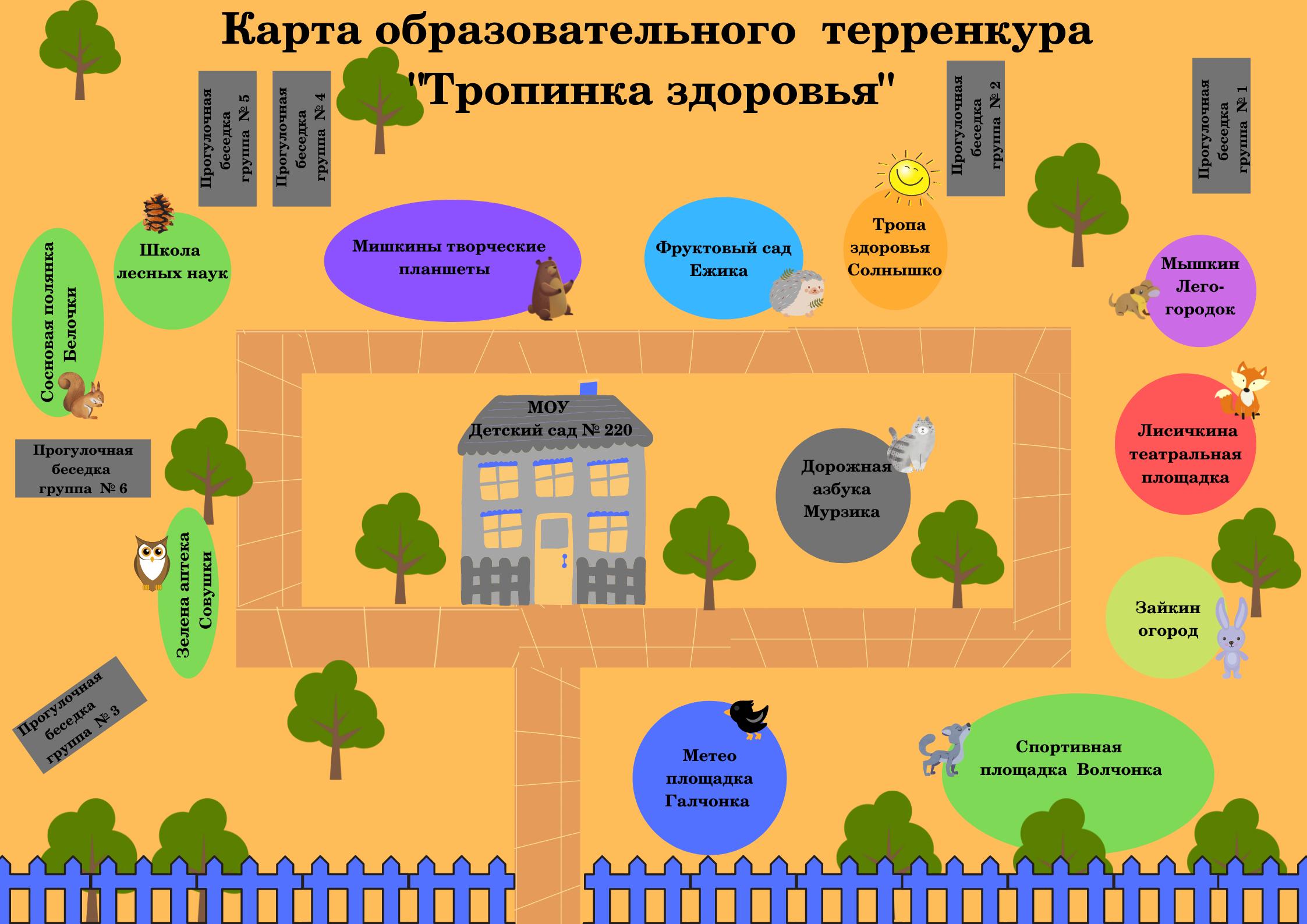 Карта дошкольных учреждений