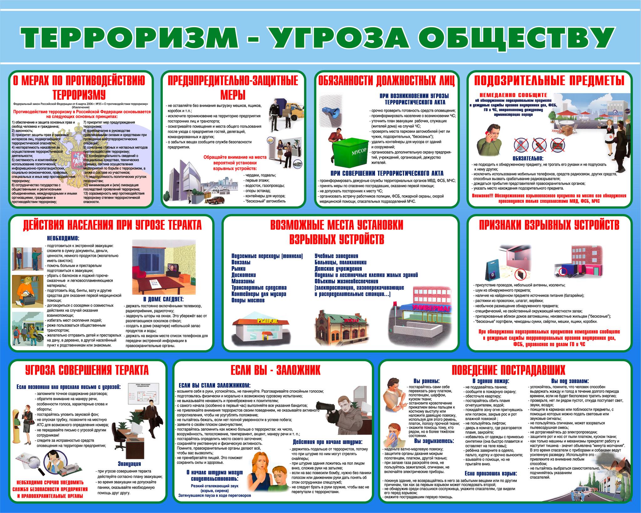 План работы по терроризму и экстремизму в школе