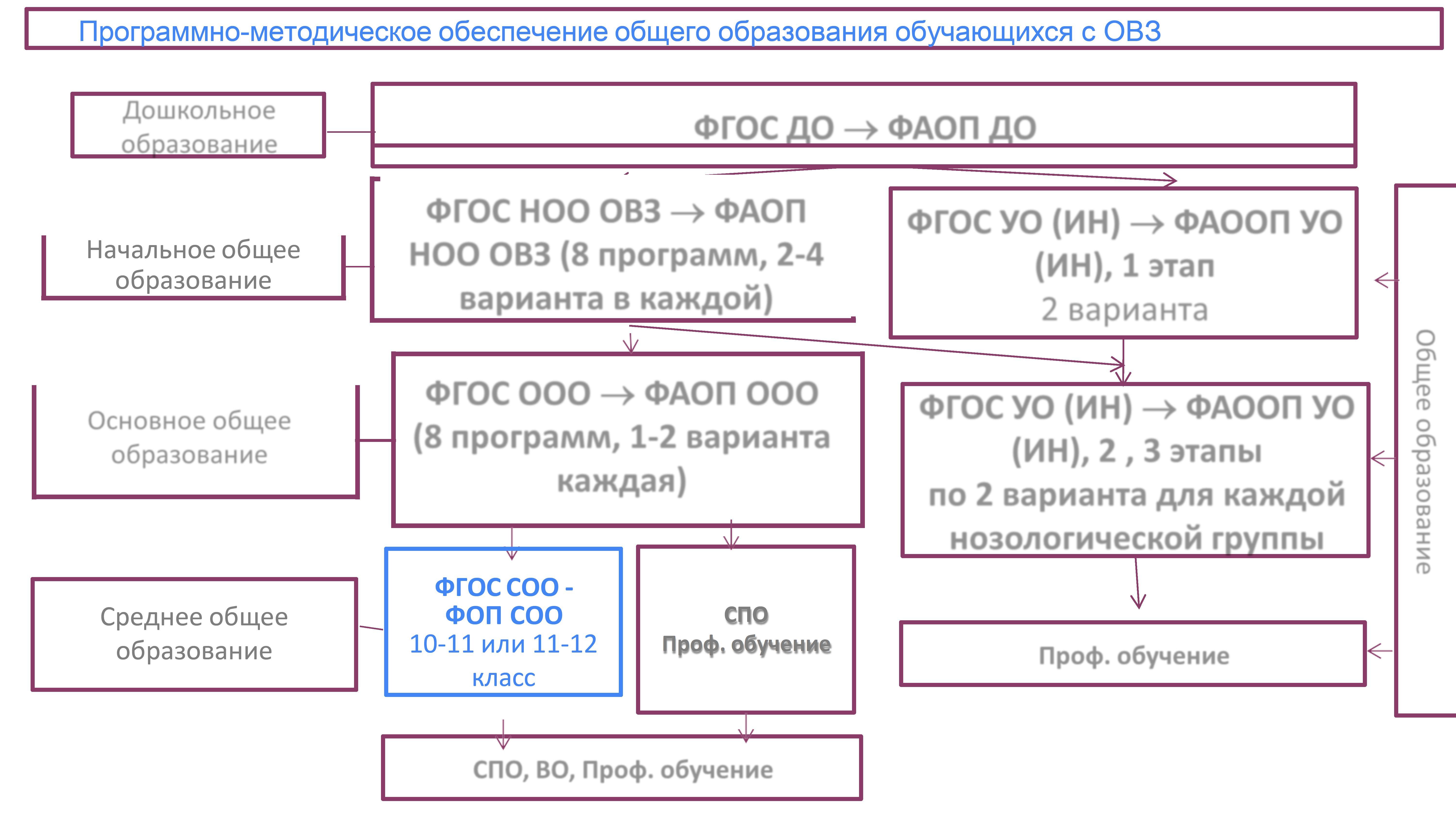 Норматив ОВЗ. Программно-методическое обеспечение ООО детей с ОВЗ