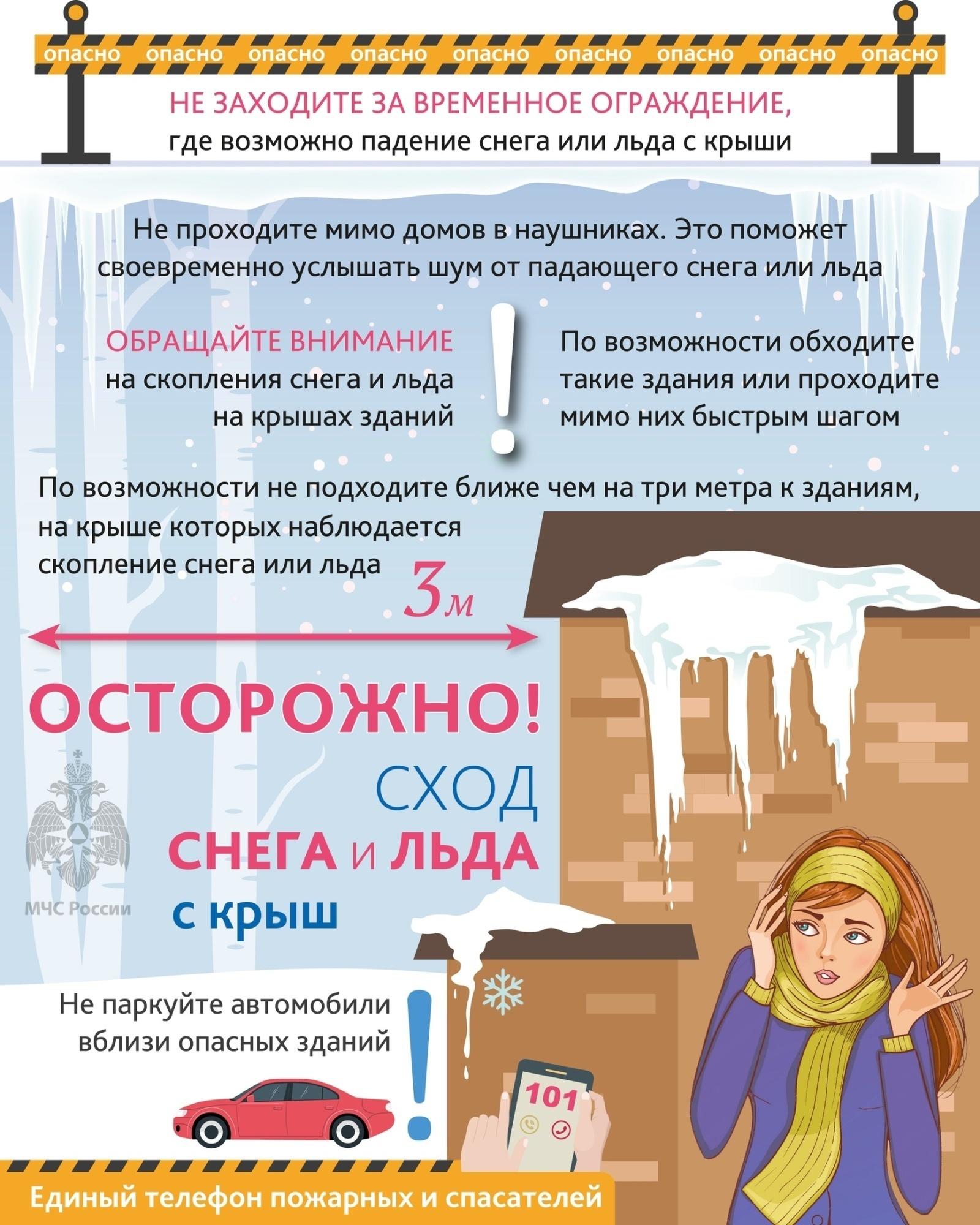  Снег и лёд — реальная угроза!