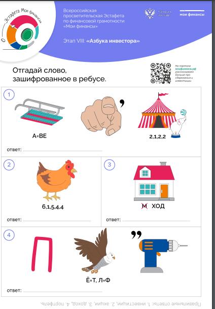Ребусы "Финансовая грамотность"