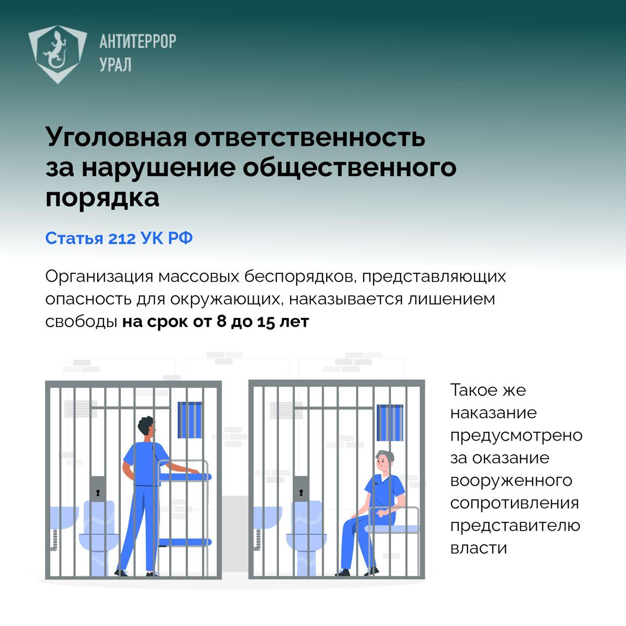 Уголовная ответственность за нарушение общественного порядка