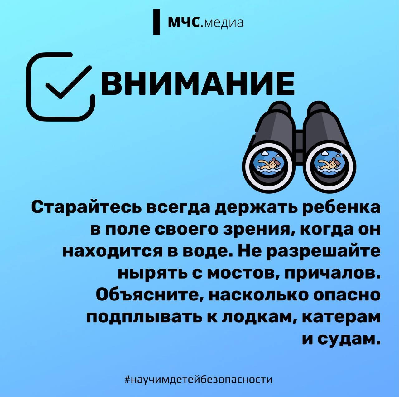 Чек-лист для родителей: "Безопасность на воде"
