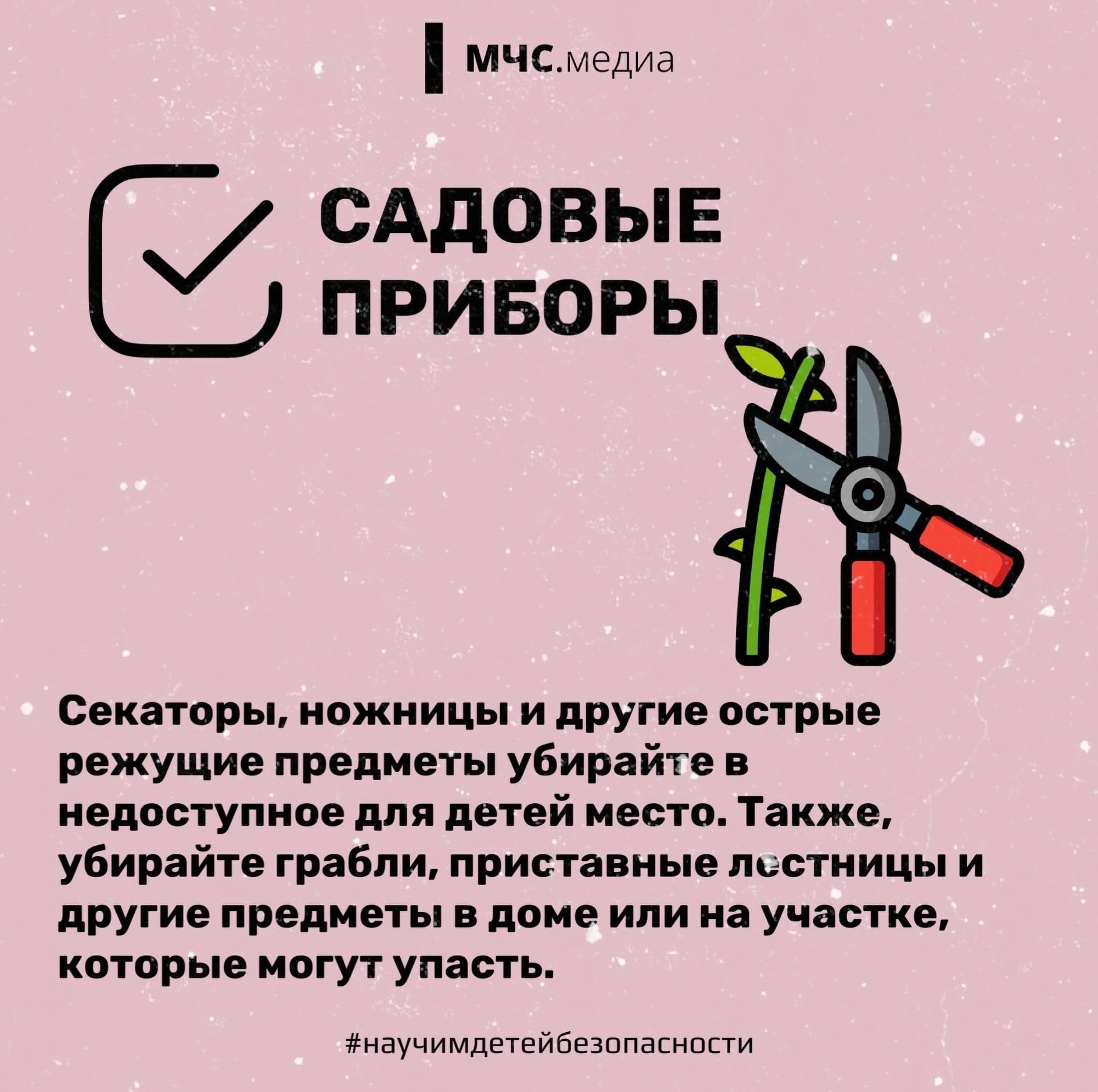 Чек-лист для родителей: "Безопасный детский отдых на даче"